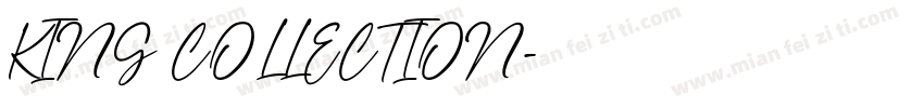 KING COLLECTION字体转换